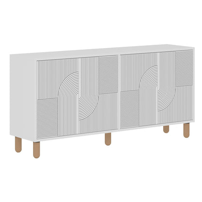 Μπουφές Λευκό 150x36x73cm | 327ODS1356