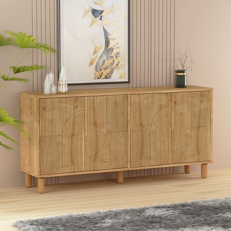 Μπουφές Sapphire Δρυς 150x36x73cm | 327ODS1357