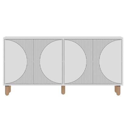 Μπουφές Λευκό 150x36x73cm | 327ODS1358