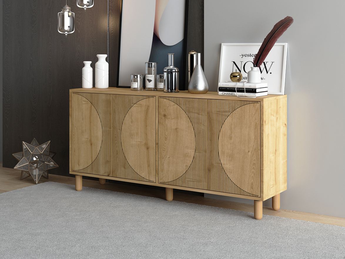 Μπουφές Sapphire Δρυς 150x36x73cm | 327ODS1359
