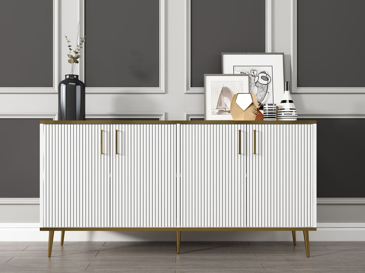 Μπουφές Λευκό 150x36x15cm | 327ODS1361