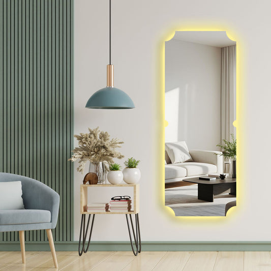 Ολόσωμος Διακοσμητικός Καθρέφτης Κρεβατοκάμαρας Καθρέφτης Σαλονιού με LED φωτισμό 135x52 εκ 334VRV1120