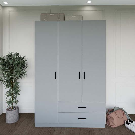 Ντουλάπα 120x181x45 εκ Γκρι 350MWD1116