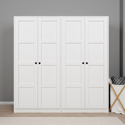 Ντουλάπα 188x190x60 εκ Λευκό 350MWD1152