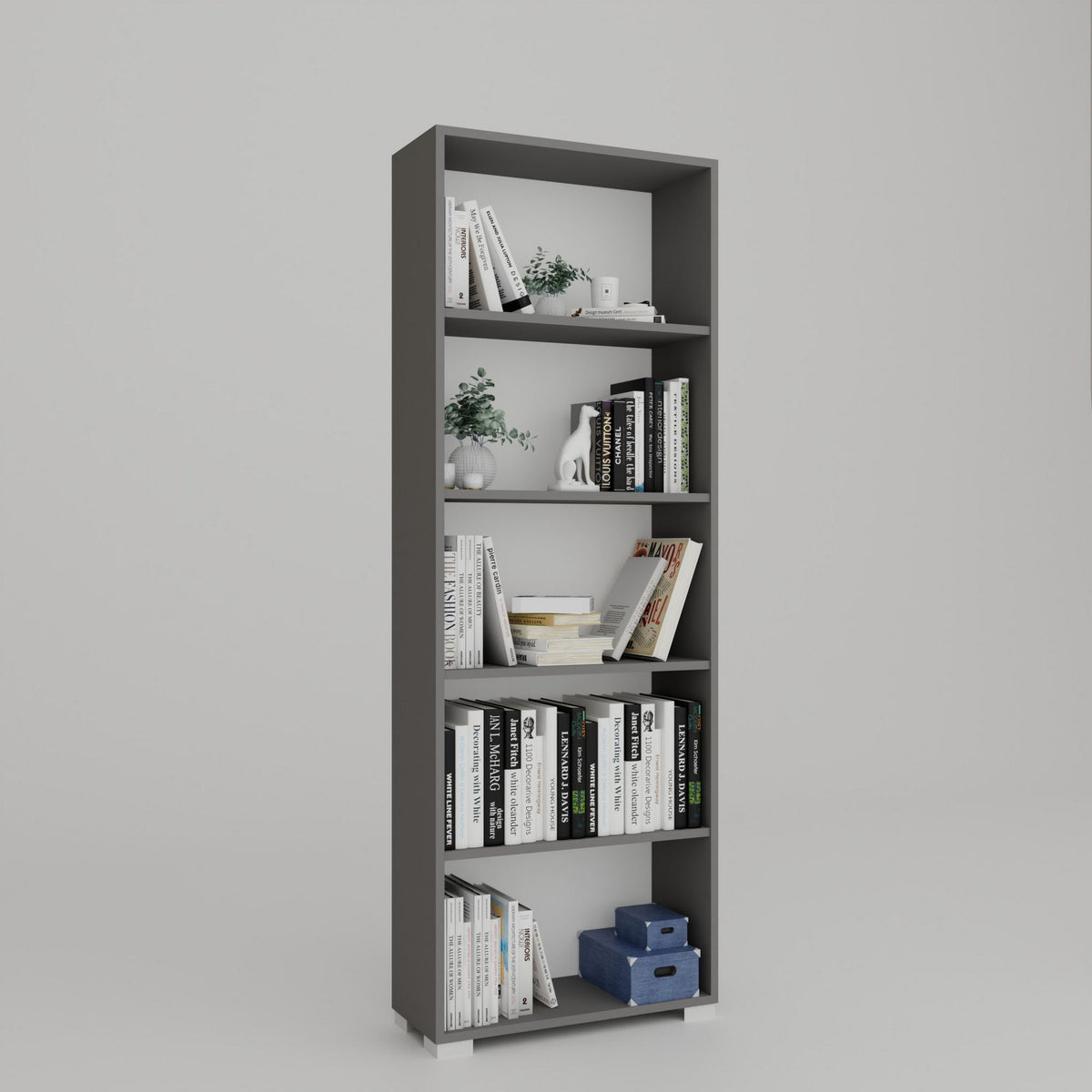 Βιβλιοθήκη 64 × 25 × 182 εκ. Γκρι GR350MWD1307