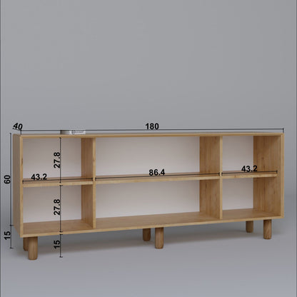Μπουφές Καρυδί 180x40x75cm | 350MWD1501