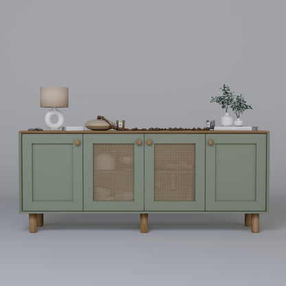 Μπουφές Πράσινο 180x40x75cm | 350MWD1502