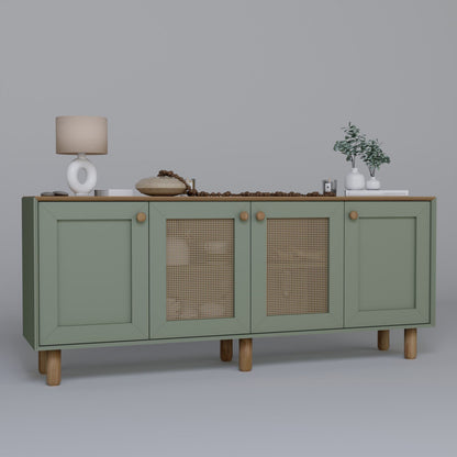Μπουφές Πράσινο 180x40x75cm | 350MWD1502