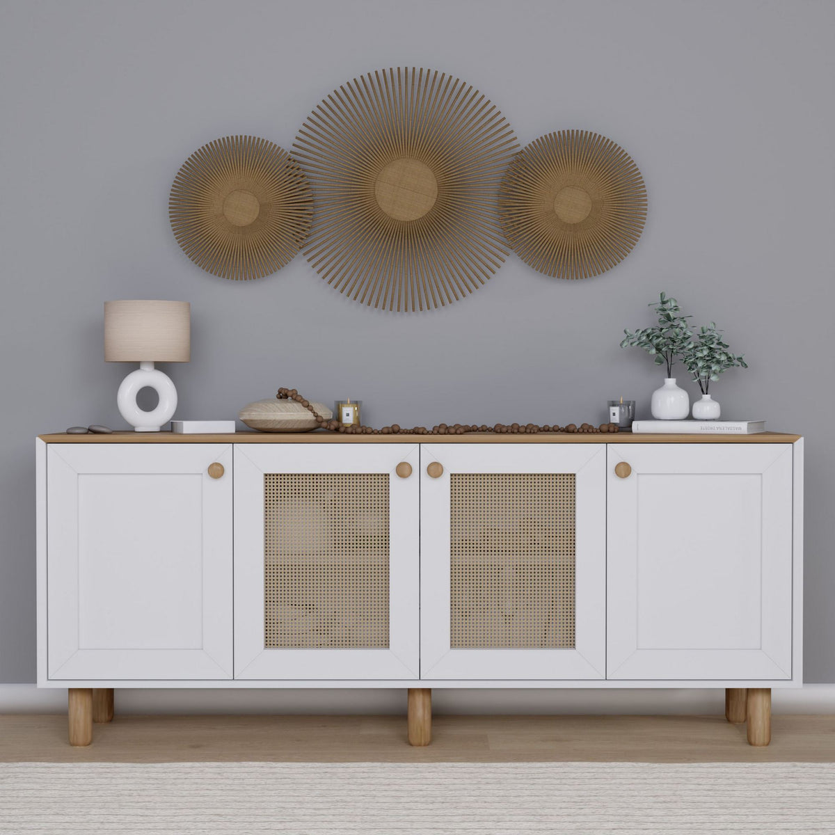 Μπουφές Light Καρυδί 180x40x75cm | 350MWD1504