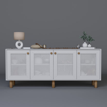 Μπουφές Λευκό 180x40x75cm | 350MWD1505