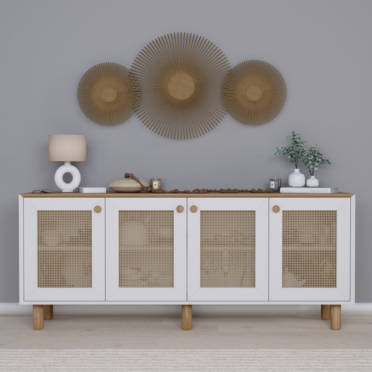 Μπουφές Light Καρυδί 180x40x75cm | 350MWD1506