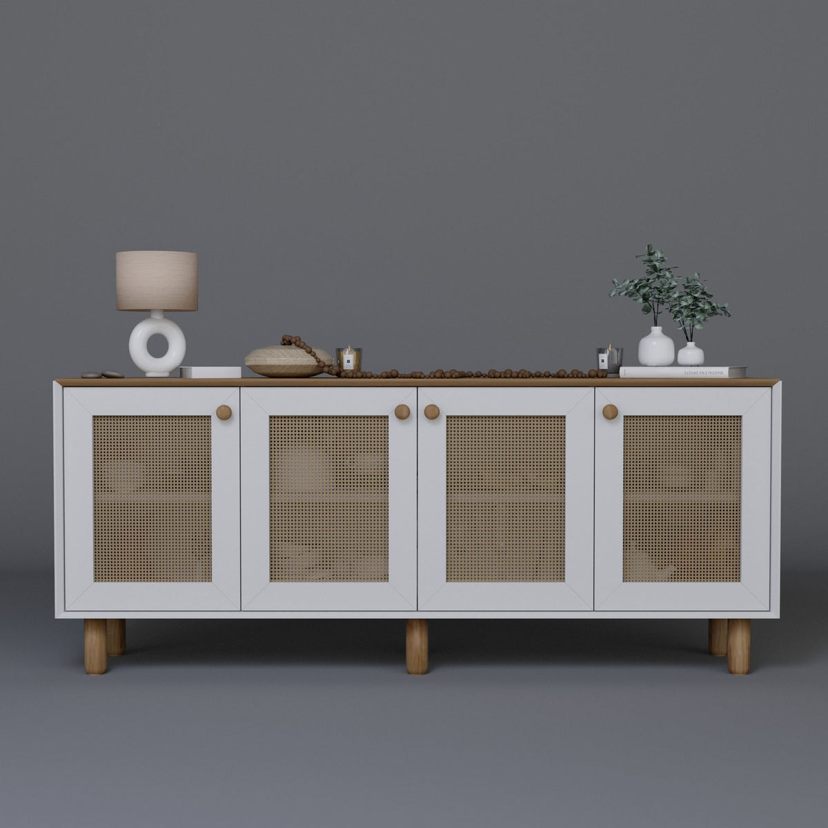 Μπουφές Light Καρυδί 180x40x75cm | 350MWD1506