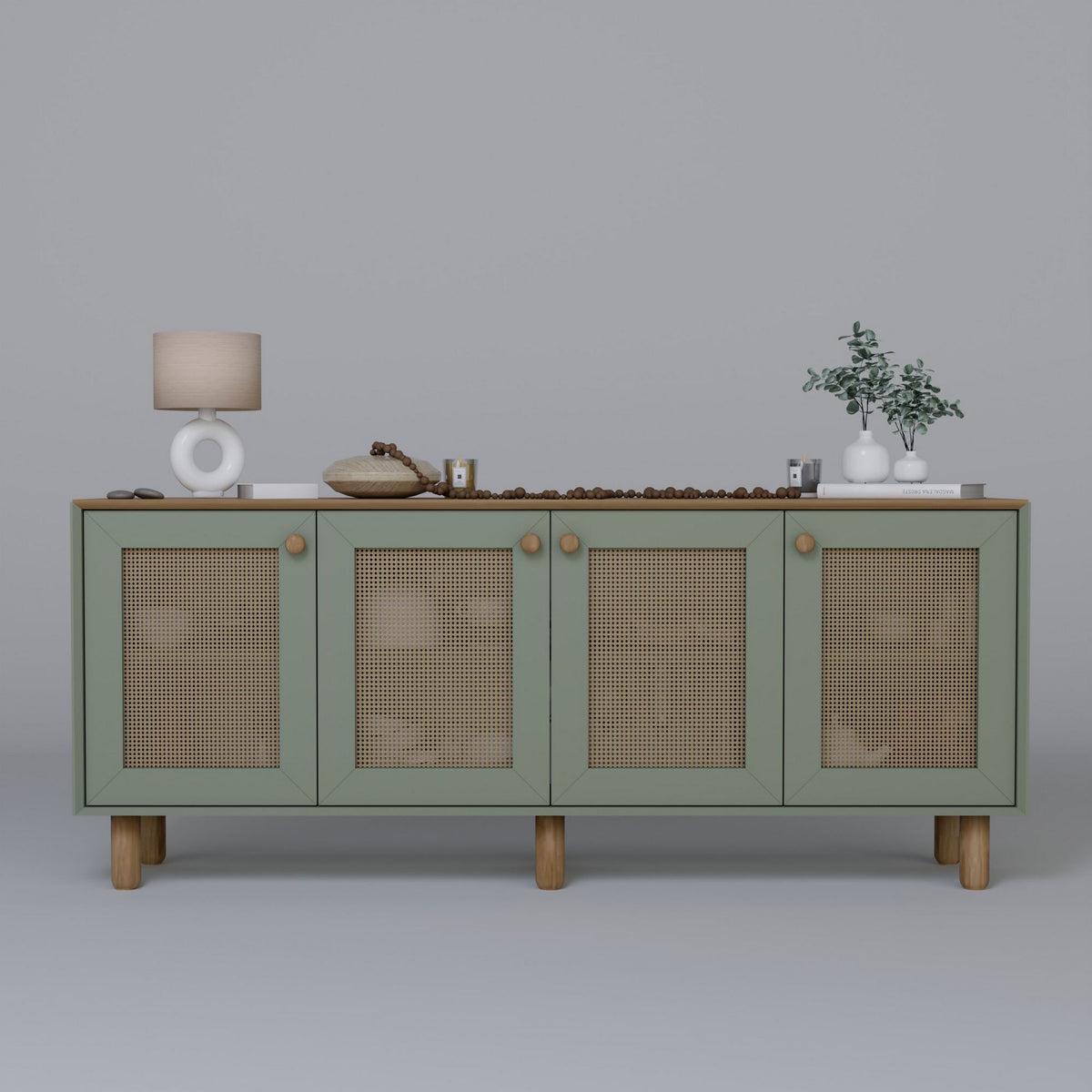 Μπουφές Πράσινο 180x40x75cm | 350MWD1507