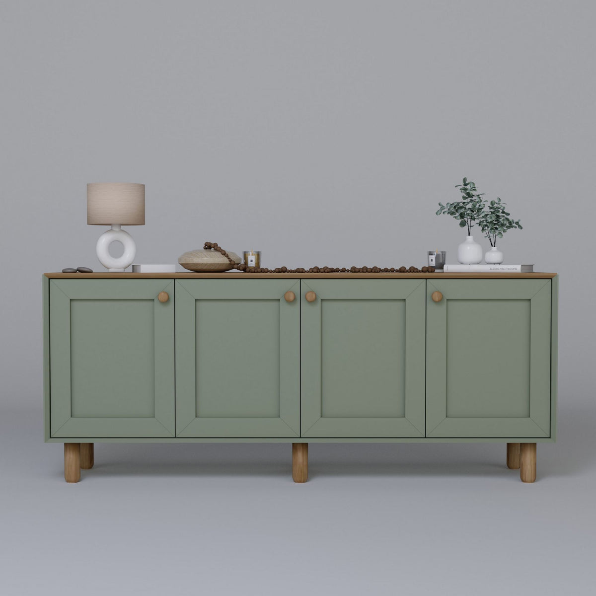 Μπουφές Πράσινο 180x40x75cm | 350MWD1508