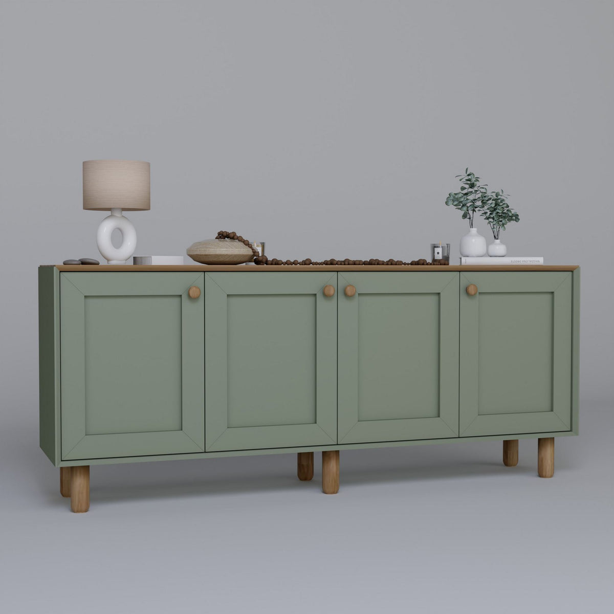 Μπουφές Πράσινο 180x40x75cm | 350MWD1508