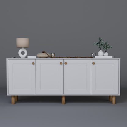 Μπουφές Λευκό 180x40x75cm | 350MWD1509