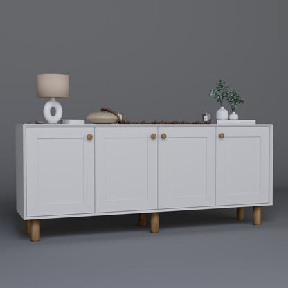 Μπουφές Λευκό 180x40x75cm | 350MWD1509