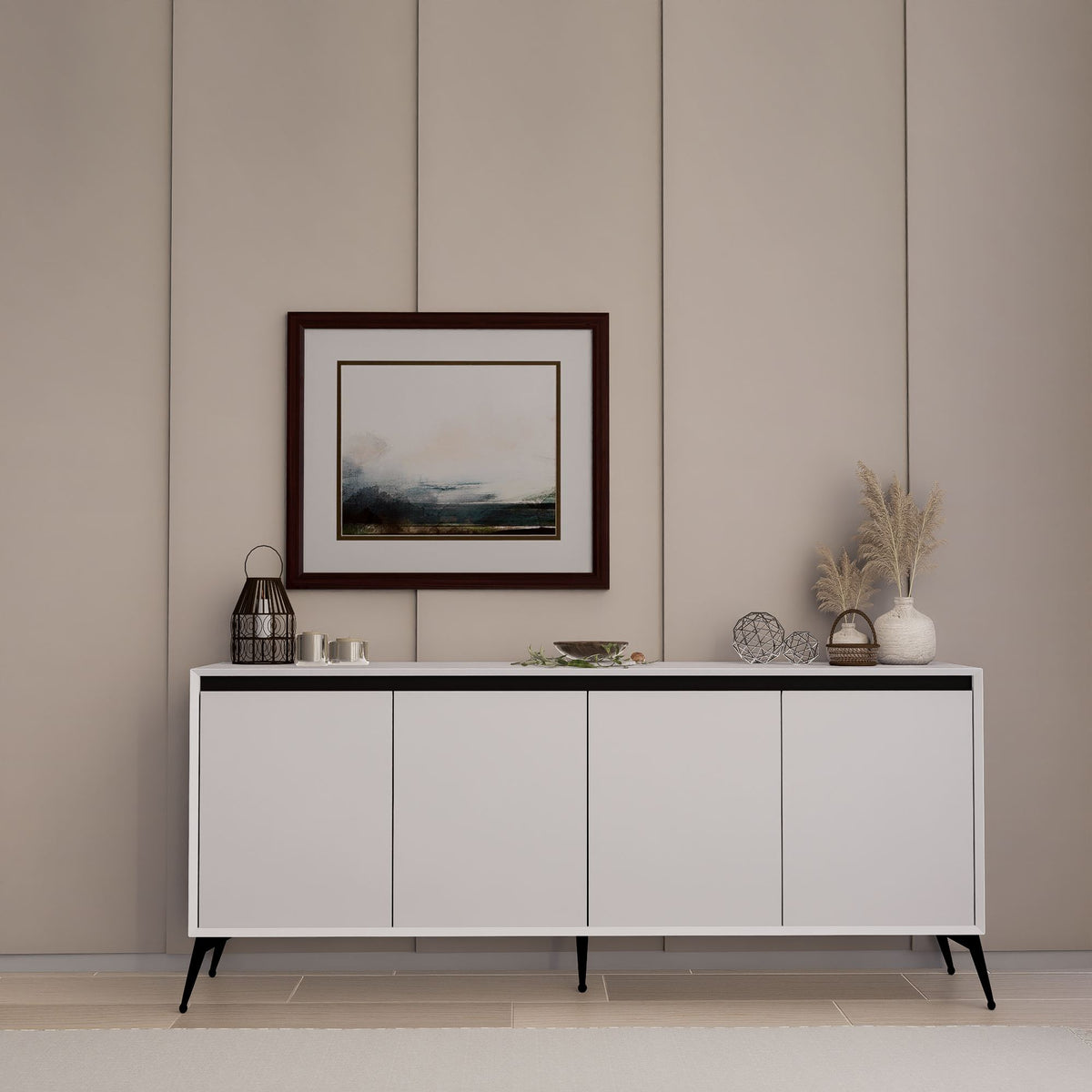 Μπουφές Λευκό 180x37,3x80cm | 350MWD1510