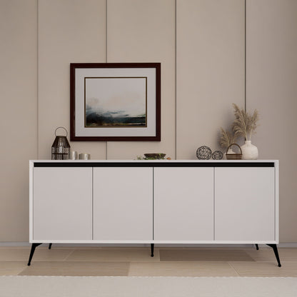 Μπουφές Λευκό 180x37,3x80cm | 350MWD1510
