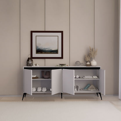 Μπουφές Λευκό 180x37,3x80cm | 350MWD1510