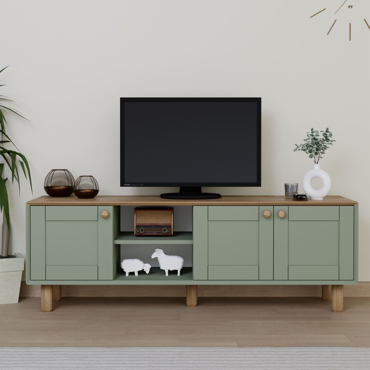 Έπιπλο Τηλεόρασης TV Βάση Σύνθεση Green | 350MWD1701