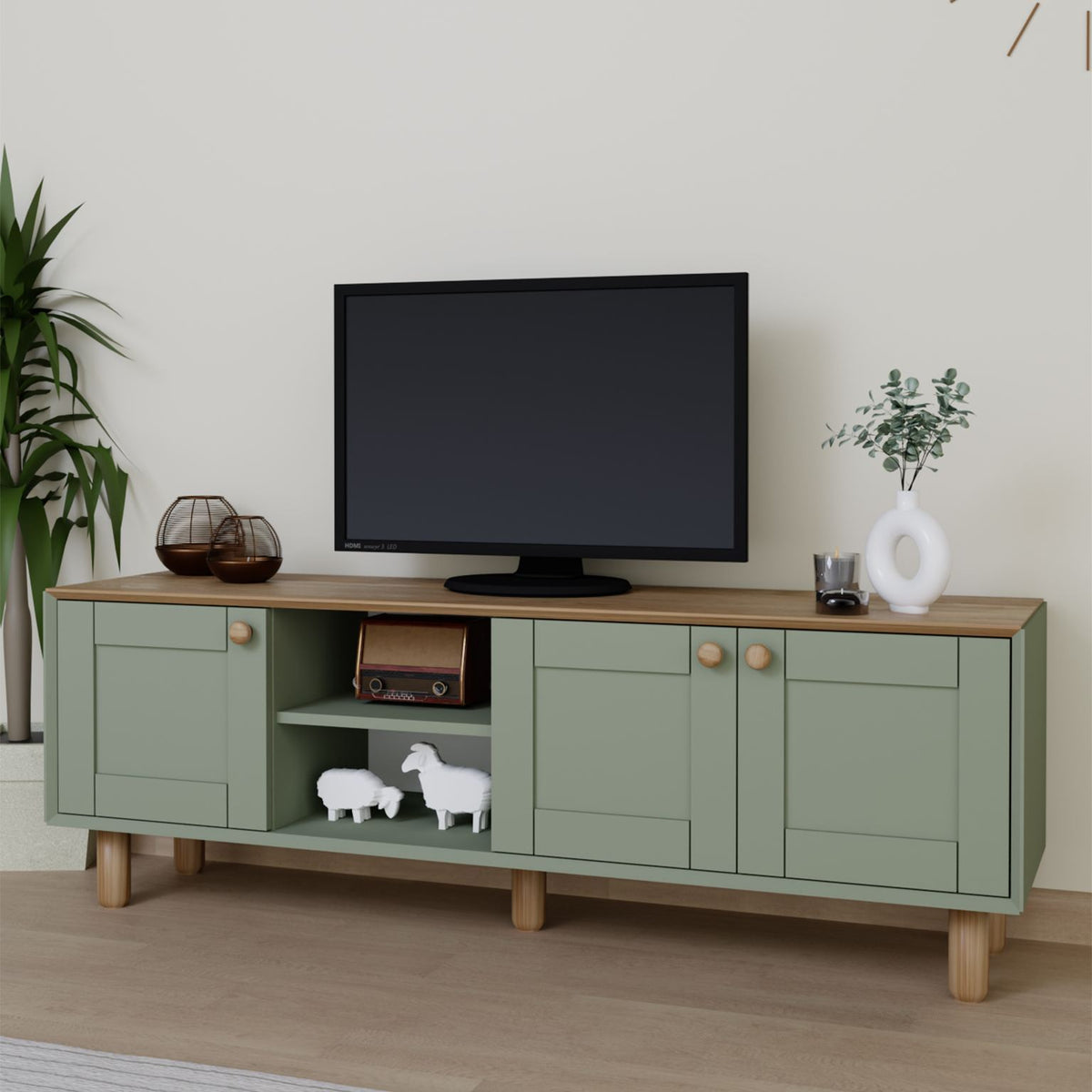 Έπιπλο Τηλεόρασης TV Βάση Σύνθεση Green | 350MWD1701