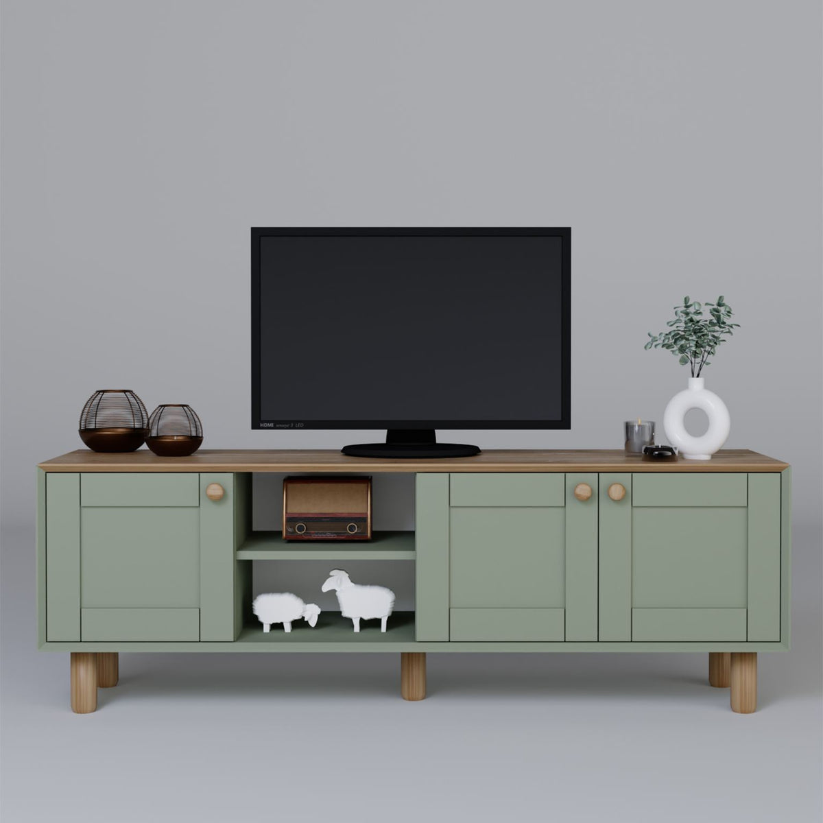 Έπιπλο Τηλεόρασης TV Βάση Σύνθεση Green | 350MWD1701