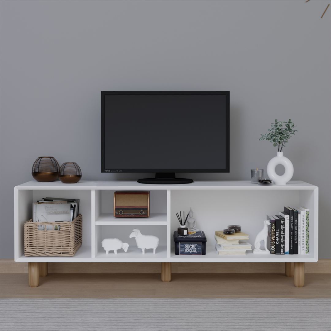 Έπιπλο Τηλεόρασης TV Βάση Σύνθεση Λευκό | 350MWD1703