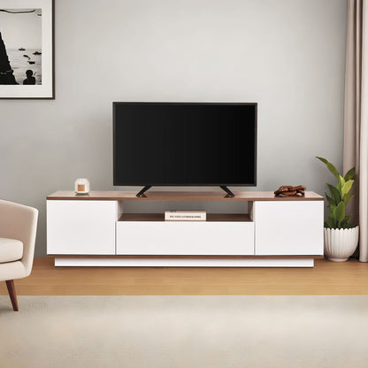 Έπιπλο Τηλεόρασης TV Βάση Σύνθεση Λευκό Καρυδί | 353NRD1202