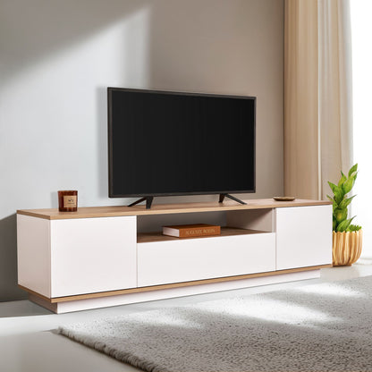 Έπιπλο Τηλεόρασης TV Βάση Σύνθεση Λευκό Cadiz Δρυς | 353NRD1203