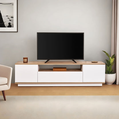 Έπιπλο Τηλεόρασης TV Βάση Σύνθεση Λευκό Cadiz Δρυς | 353NRD1203