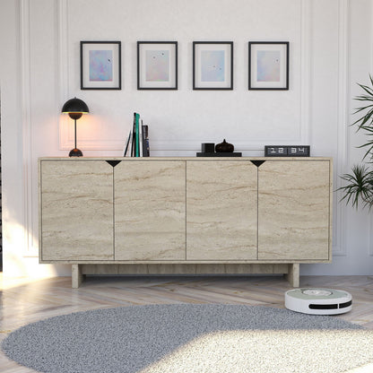 Μπουφές Τραβερτίνη 180x40x80,6cm | 360ALE1111