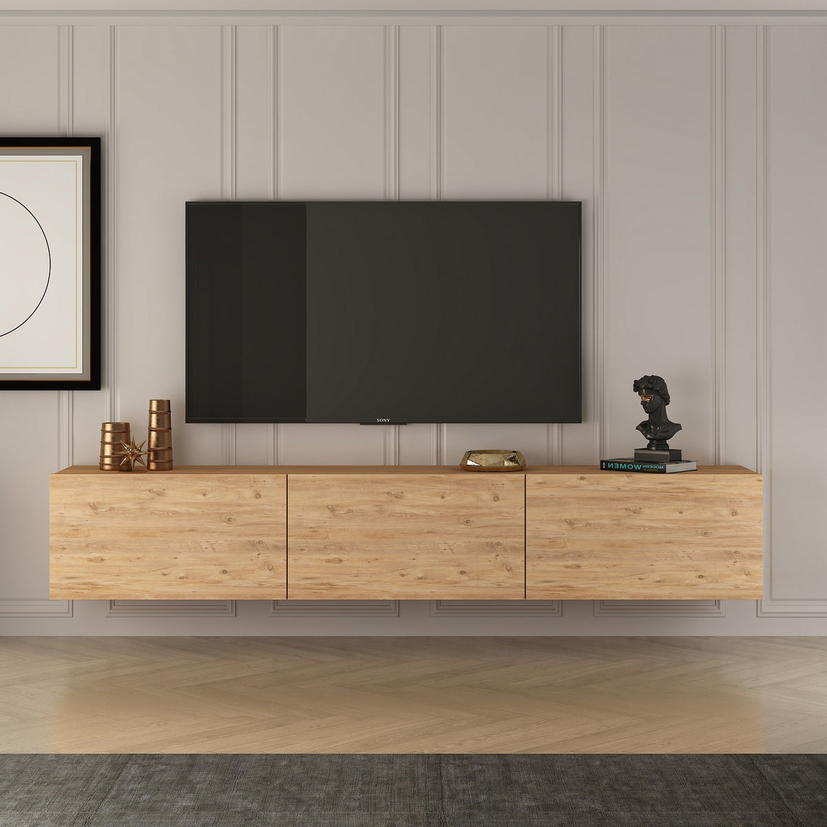 Έπιπλο Τηλεόρασης TV Βάση Σύνθεση Atlantic Pine | 362ANT1154