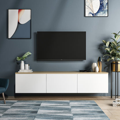 Έπιπλο Τηλεόρασης TV Βάση Σύνθεση Λευκό Δρυς | 382NRC1108