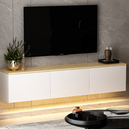 Έπιπλο Τηλεόρασης TV Βάση Σύνθεση Λευκό Δρυς | 382NRC1123