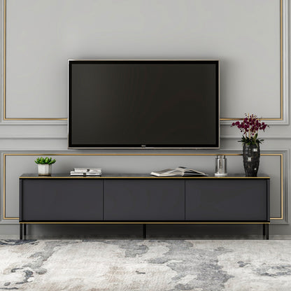 Έπιπλο Τηλεόρασης TV Βάση Σύνθεση Ανθρακί | 382NRC1129
