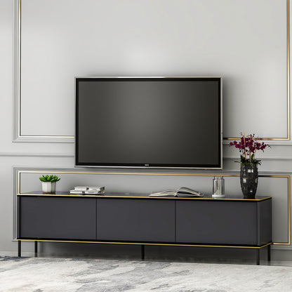 Έπιπλο Τηλεόρασης TV Βάση Σύνθεση Ανθρακί | 382NRC1129
