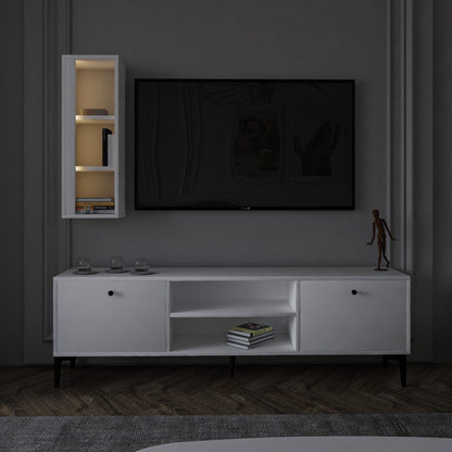 Έπιπλο Τηλεόρασης TV Βάση Σύνθεση Λευκό | 382NRC1140