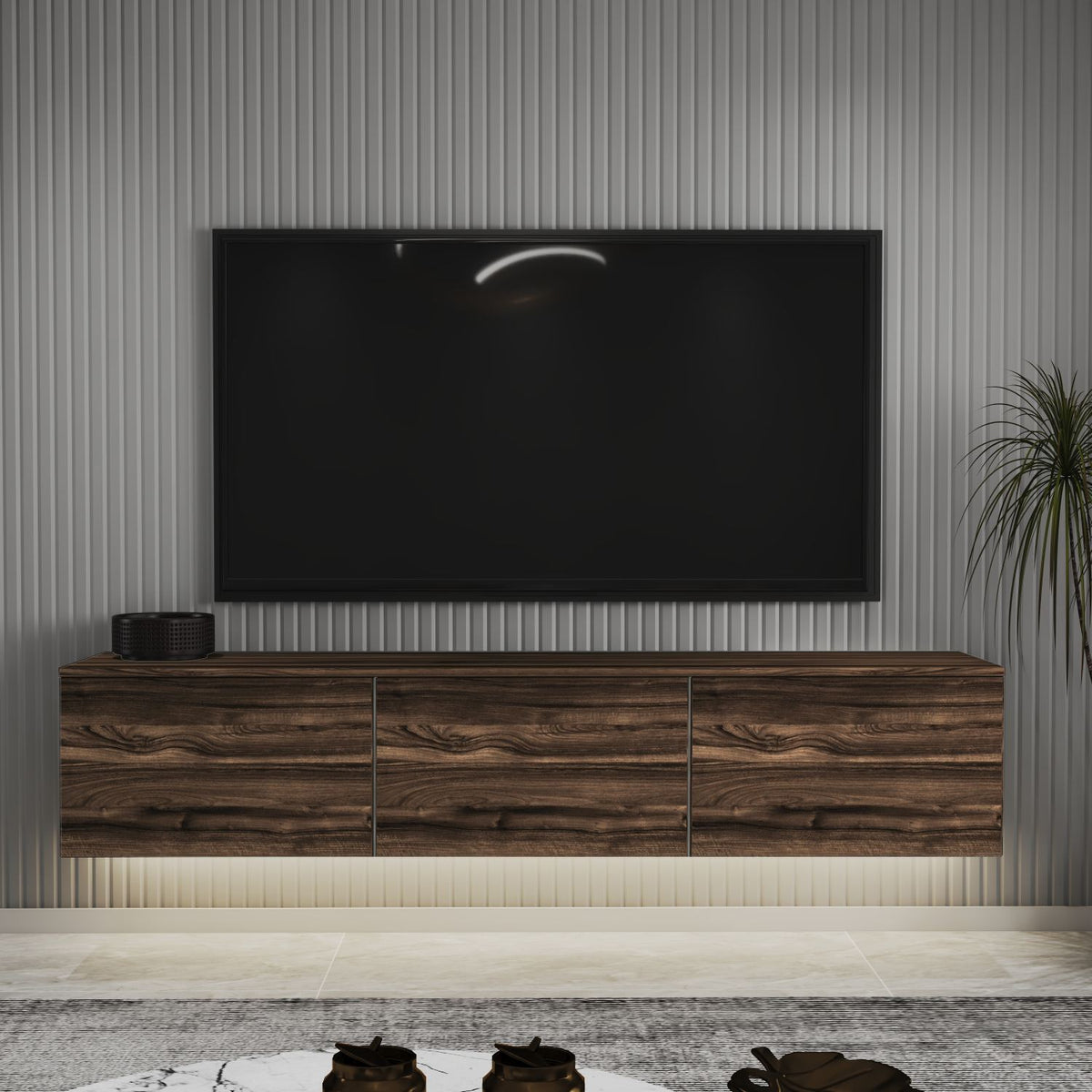 Έπιπλο Τηλεόρασης TV Βάση Σύνθεση Chestnut | 382NRC1157