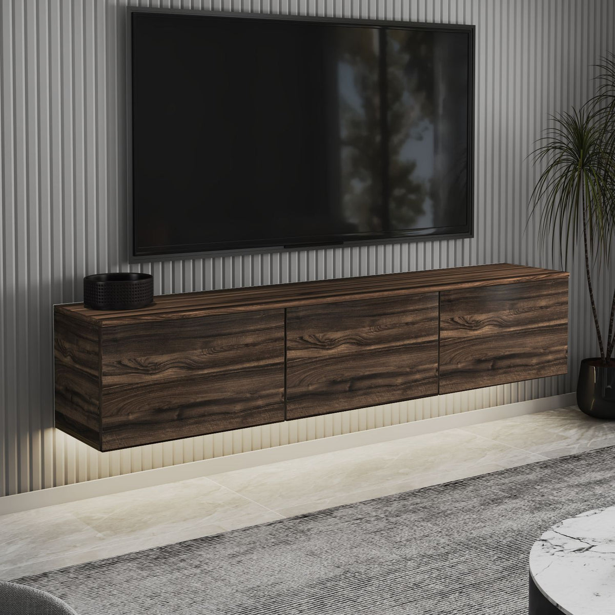 Έπιπλο Τηλεόρασης TV Βάση Σύνθεση Chestnut | 382NRC1157