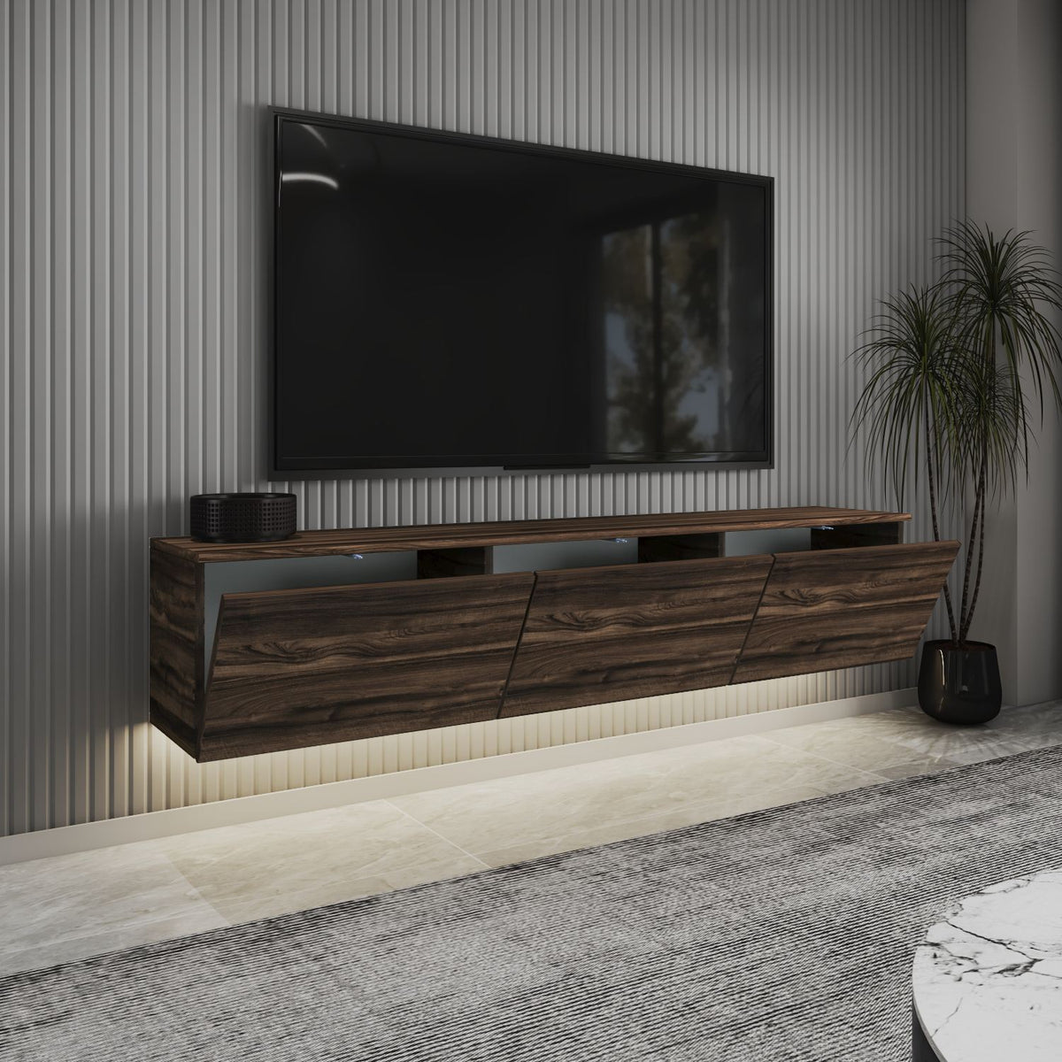Έπιπλο Τηλεόρασης TV Βάση Σύνθεση Chestnut | 382NRC1157