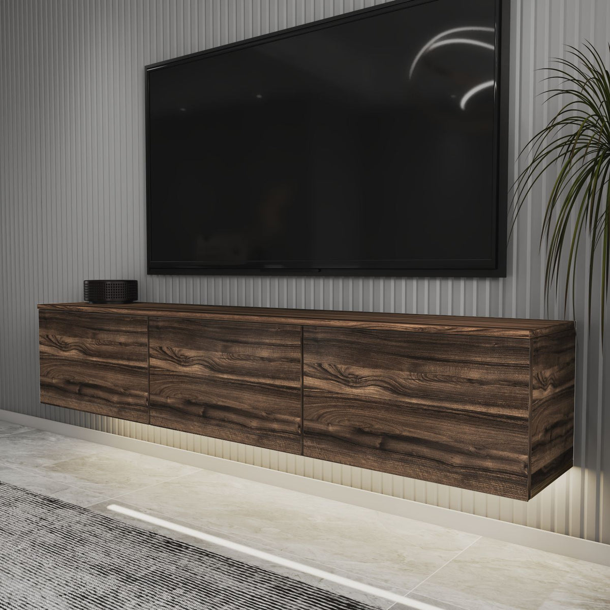 Έπιπλο Τηλεόρασης TV Βάση Σύνθεση Chestnut | 382NRC1157