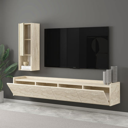 Έπιπλο Τηλεόρασης TV Βάση Σύνθεση Travertine | 382NRC1166
