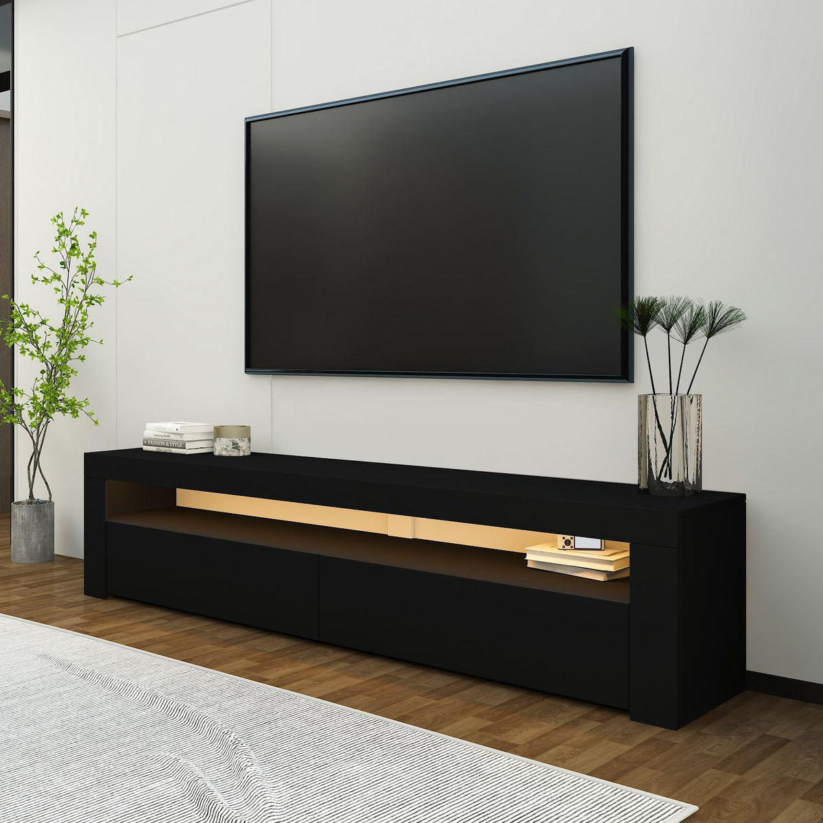 Έπιπλο Τηλεόρασης TV Βάση Σύνθεση Μαύρο |