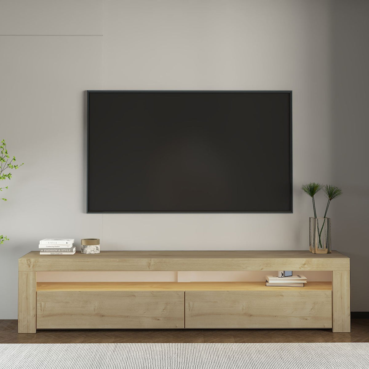 Έπιπλο Τηλεόρασης TV Βάση Σύνθεση Sapphire Δρυς | 382NRC1173