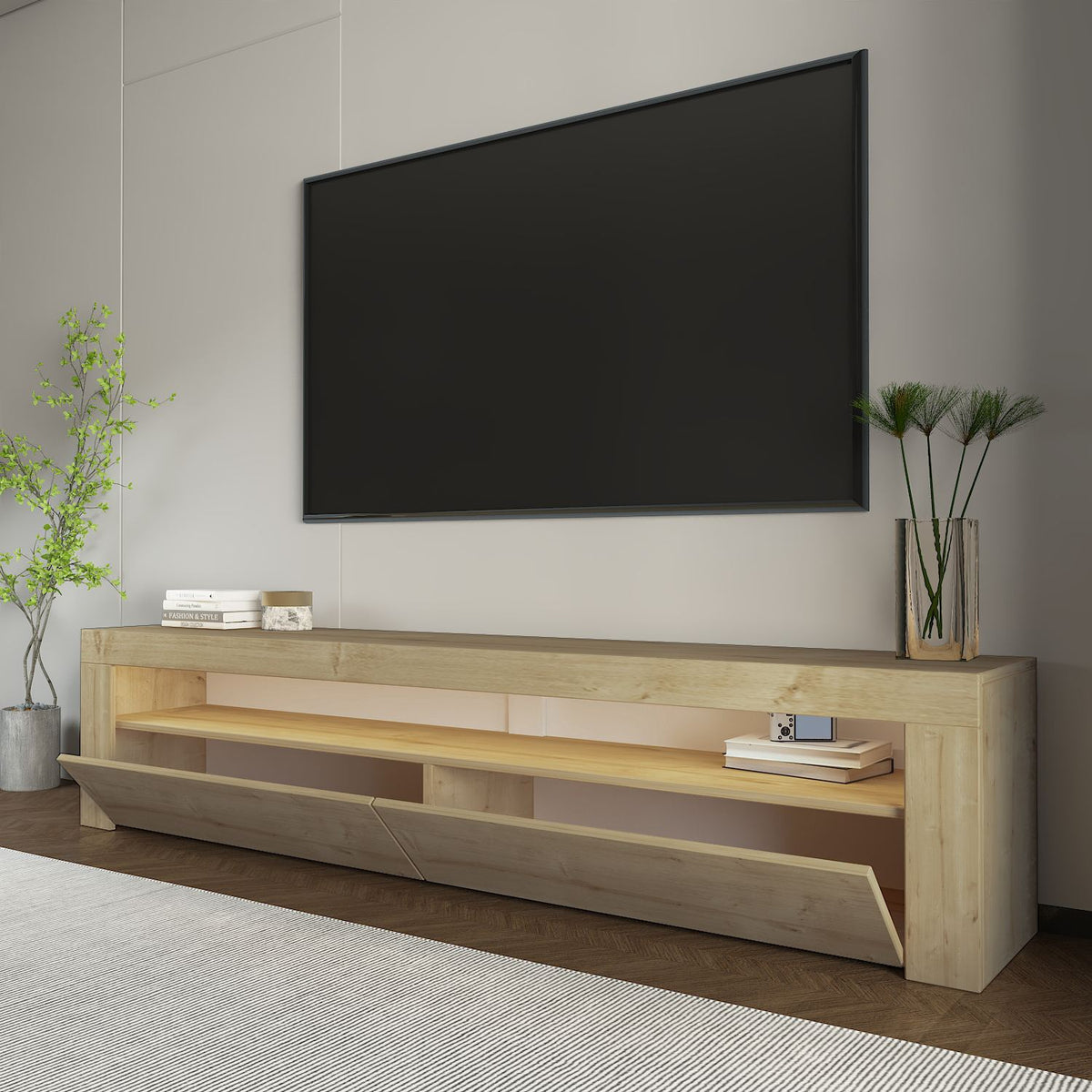 Έπιπλο Τηλεόρασης TV Βάση Σύνθεση Sapphire Δρυς | 382NRC1173