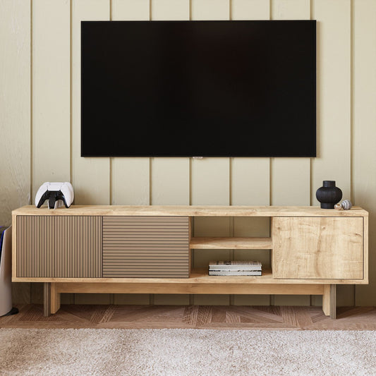 Έπιπλο Τηλεόρασης TV Βάση Σύνθεση Warm Δρυς Sapphire Δρυς | 382NRC1174