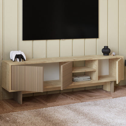 Έπιπλο Τηλεόρασης TV Βάση Σύνθεση Warm Δρυς Sapphire Δρυς | 382NRC1174