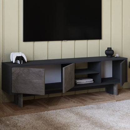 Έπιπλο Τηλεόρασης TV Βάση Σύνθεση Marble Ανθρακί | 382NRC1177