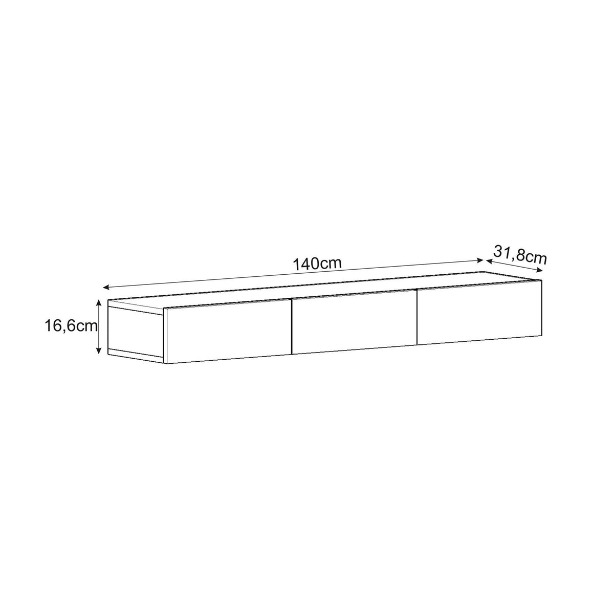 Έπιπλο Τηλεόρασης TV Βάση Σύνθεση Ανθρακί | 382NRC1180